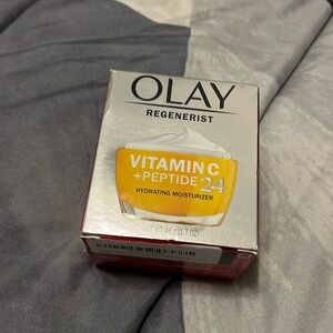 Olay vitamin c moisturizer.  Never used.